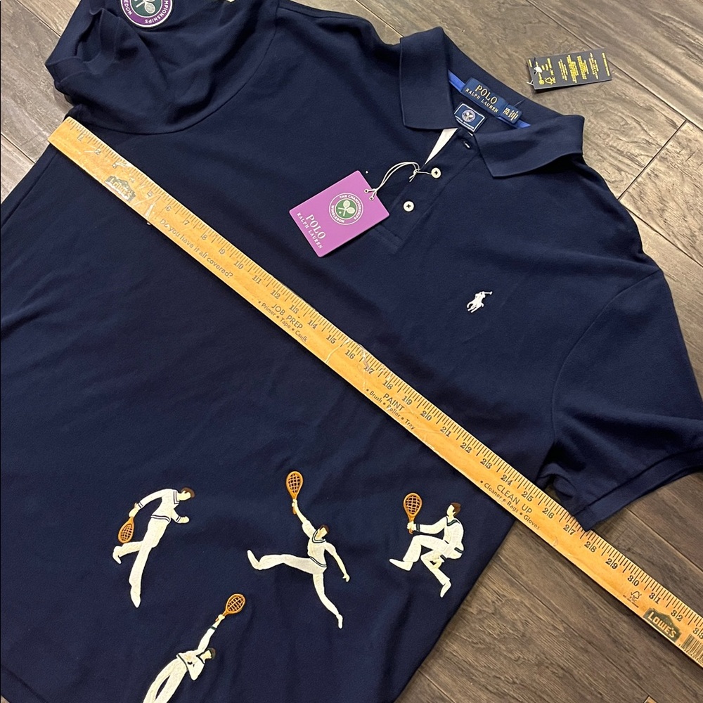 Polo Ralph Lauren Wimbledon Tennis Polo Shirt blue new Mens Size XXL - Picture 11 of 13